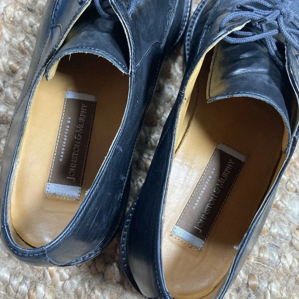 Johnston & Murpchy Penny Dress Shoe Mens Black Leather Size 11‎ M 151159